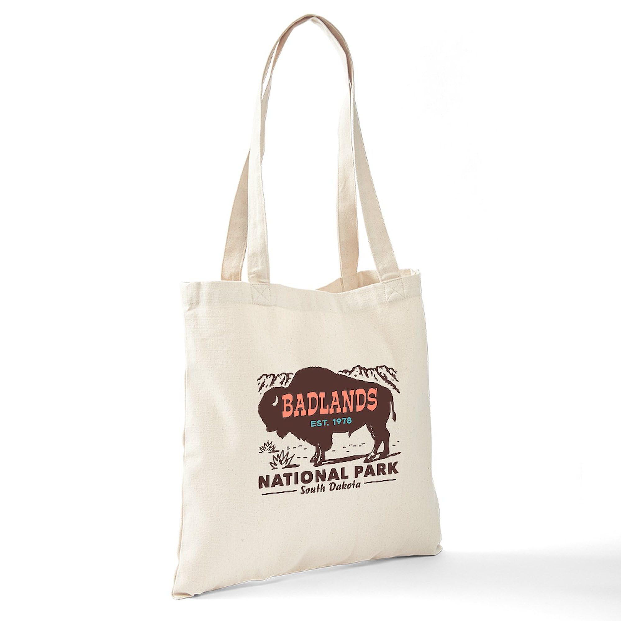 Badlands National Park Canvas Tote Bag - Eco-Friendly Reusable Shopping Bag for Groceries, Beach & Travel | Durable Natural Cotton Carryall