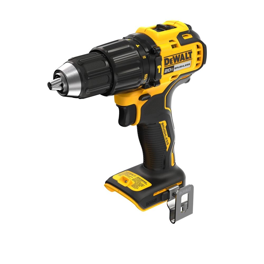 DEWALT DCD798B 20V MAX Brushless 1/2 Inch Cordless Hammer Drill Driver (Tool Only) - Perfect for DIY Projects, Home Repairs & Professional Construction Work