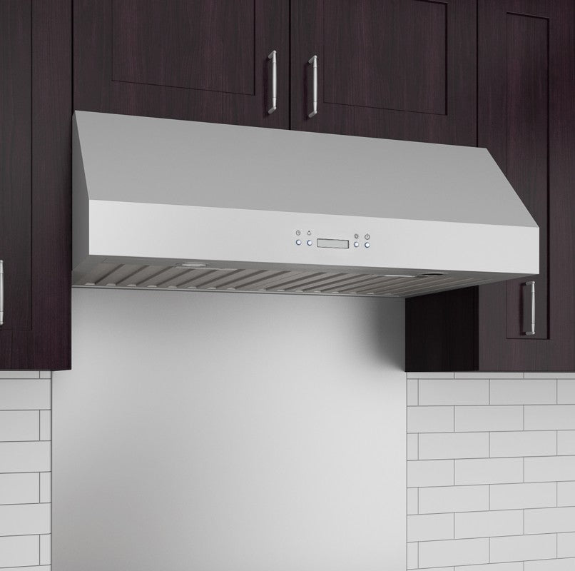 UCC630 Under Cabinet Range Hood - Powerful 600 CFM Stainless Steel Kitchen Vent Hood with LED Lights for Smoke & Odor Removal - Perfect for Home Kitchens, Apartments, and Small Spaces