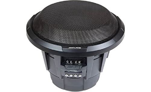 Alpine Electronics X-W10D4 2700W 10-Inch X-Series Car Subwoofer with Dual 4 Ohm Voice Coil - Powerful Bass for Car Audio Systems, Home Theaters & DJ Setups