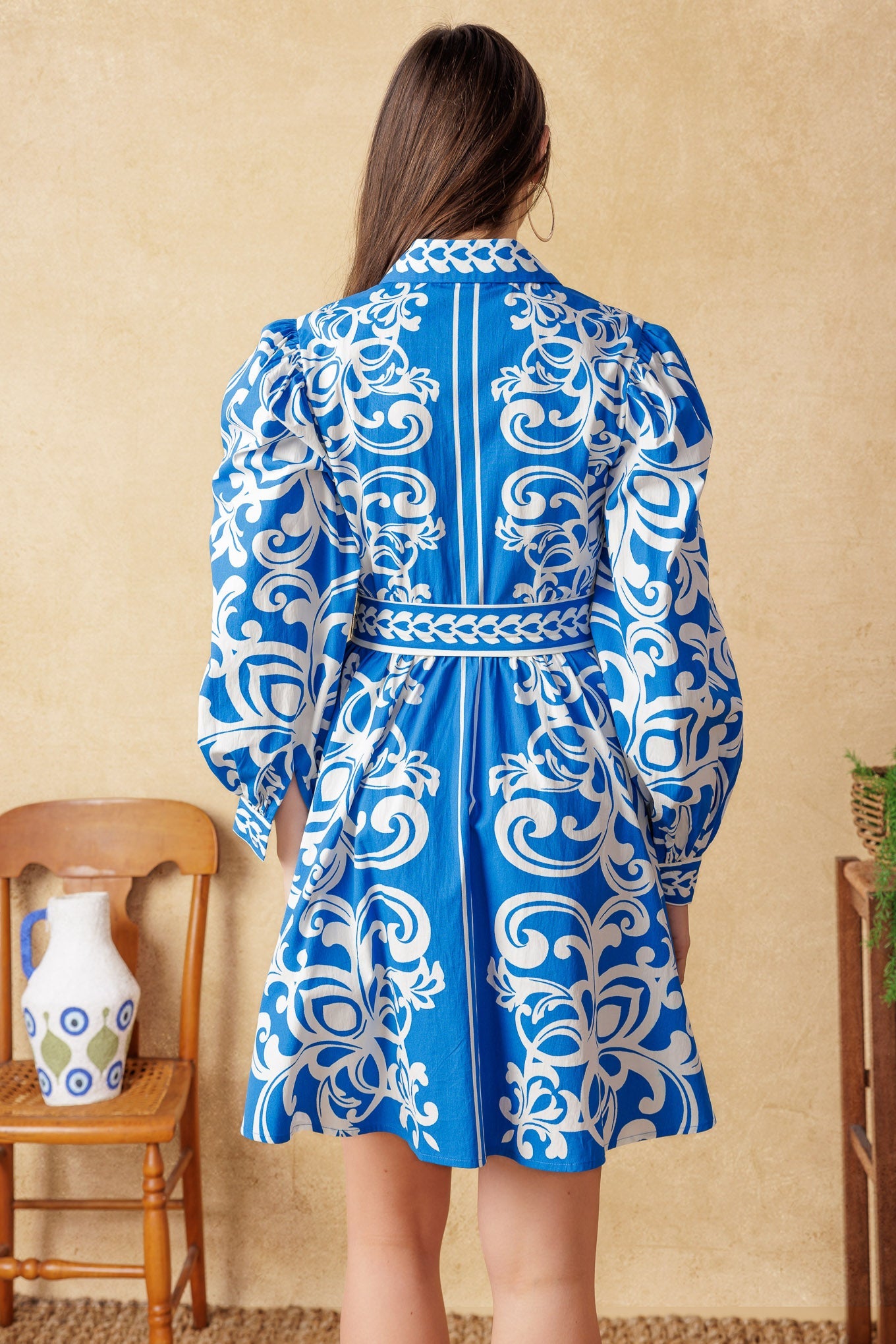 MOONSTONE DREAMS Mini Dress - Blue | Women's Boho Chic Summer Dress for Beach, Party & Casual Wear