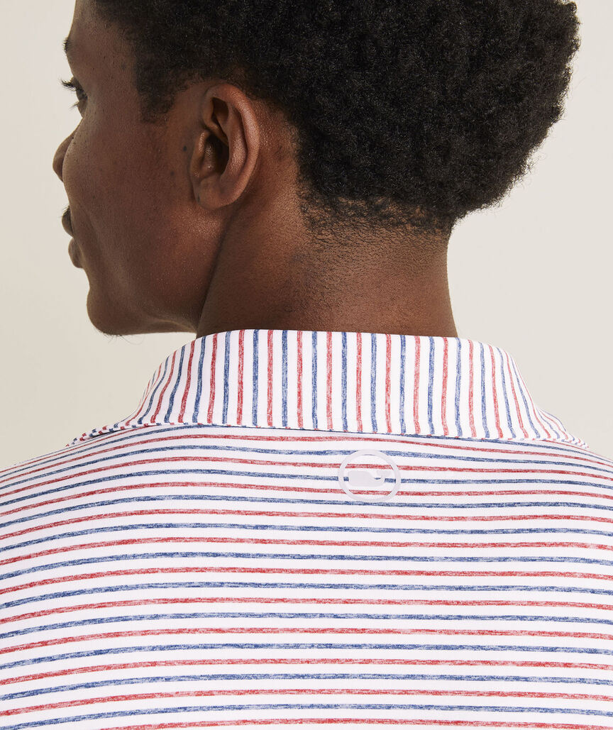 Tri-Color Bradley Sankaty Polo Shirt for Men - Classic Cotton Golf & Casual Wear | Perfect for Golf, Office, and Weekend Outings