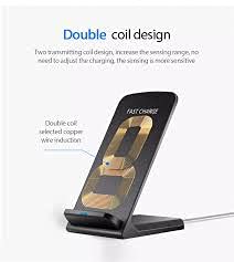 UrbanX Wireless Charger Stand - Qi-Certified 10W Fast Charging Pad for Sharp Aquos EX SH-04E & Other Qi-Enabled Phones | Perfect for Home, Office & Nightstand Charging (AC Adapter Not Included)