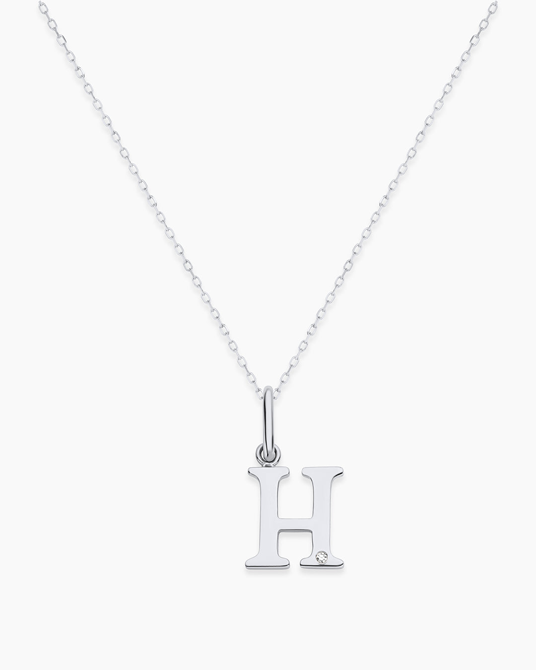 Vintage Diamond Alphabet Charm Necklace - Personalized Initial Pendant Jewelry for Women, Gift for Her, Birthday, Anniversary, Valentine's Day