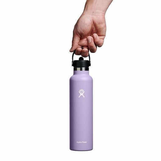 24 oz Standard Mouth Water Bottle with Flex Straw Cap - Leak Proof, BPA Free, for Gym, Hiking & Outdoor Activities