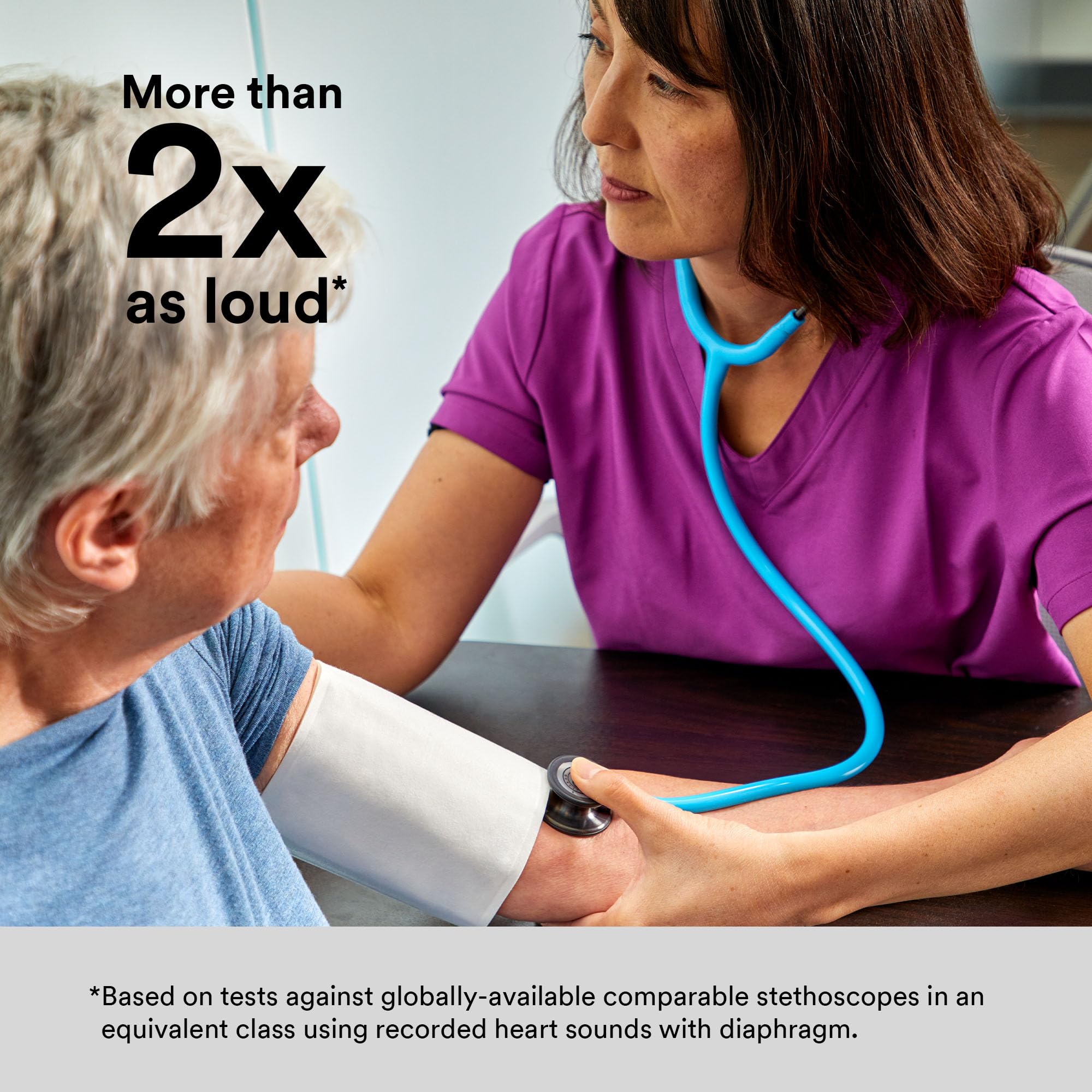 3M Littmann Classic III Monitoring Stethoscope - Mirror Chestpiece, Plum Tube, Pink Stem & Smoke Headset, 27 Inch (Model 5960) | Ideal for Medical Professionals, Nurses & Students in Hospitals & Clinics