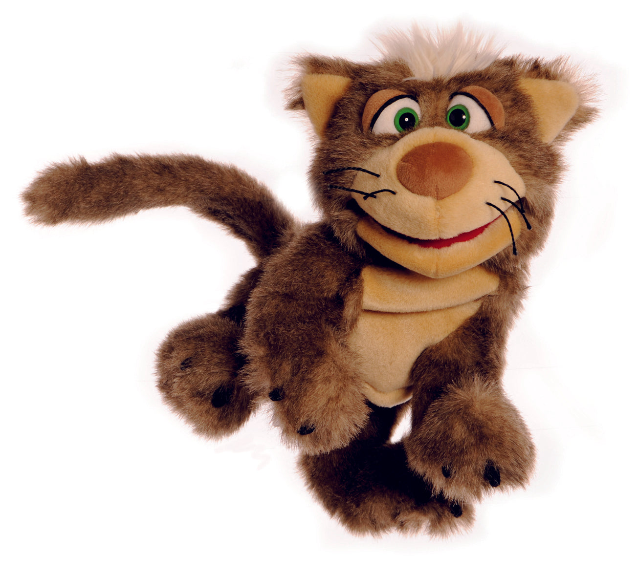 Paws the Cool Cat 40cm Hand Puppet - Soft Plush Animal Puppet Toy for Kids, Interactive Play & Storytelling (Code 225) - Perfect for Classroom, Birthday Parties & Family Fun
