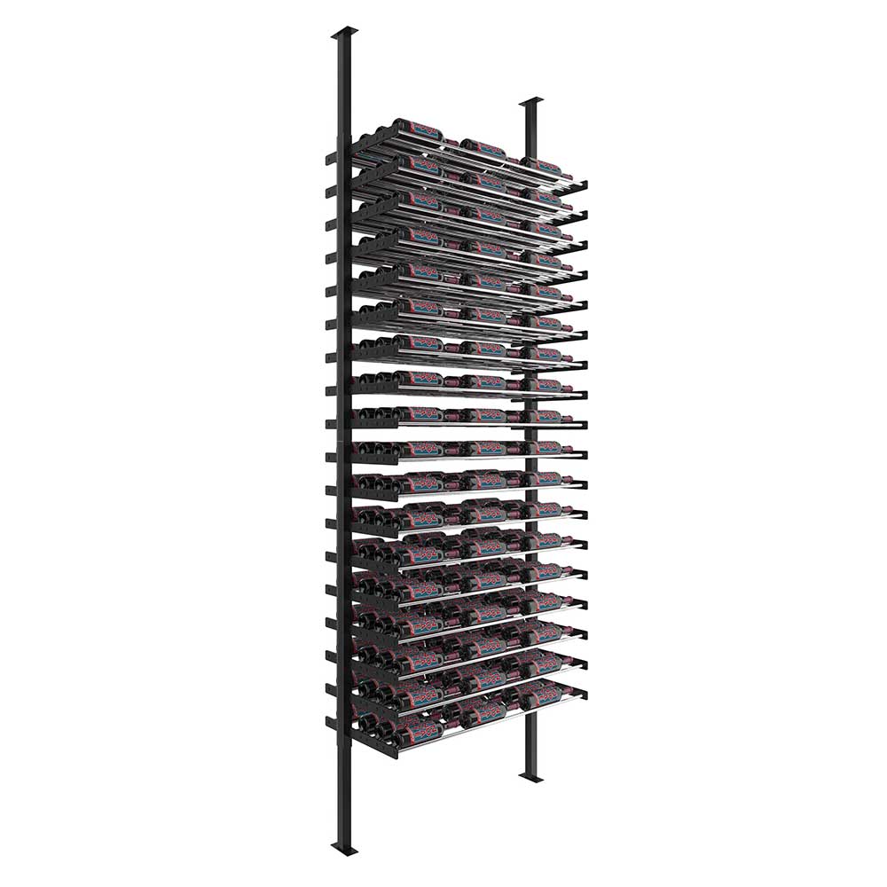3-Column Two-Sided Evolution Wine Wall Post Kit - Modern Wine Rack for Home Bar, Restaurant & Wine Cellar Organization - Perfect for Storing & Displaying Wine Bottles in Style
