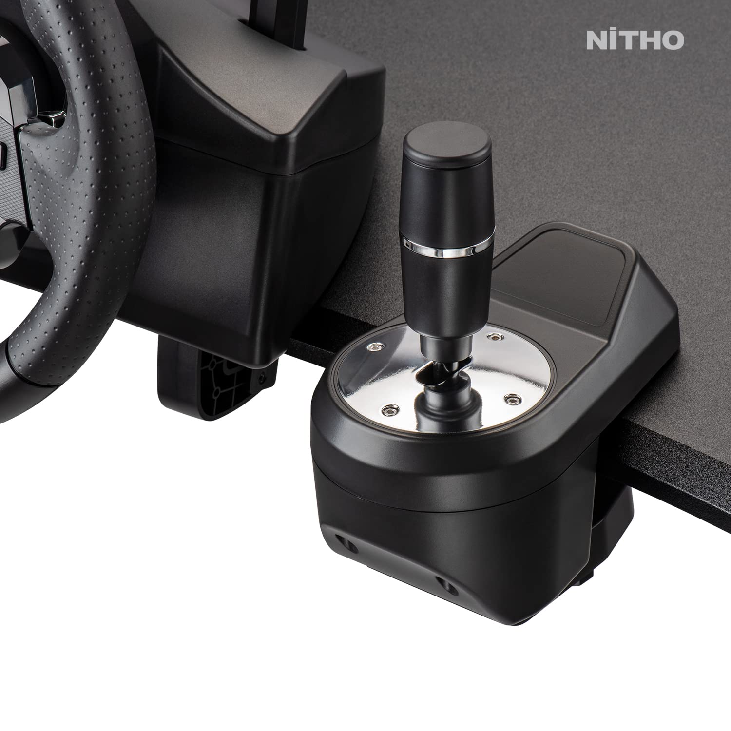 NITHO Drive Pro ONE 270 Degree Gaming Steering Wheel with Pedals & Shifter - Compatible with PS4, PC, Xbox One, Xbox Series X/S & Switch - Zero Dead Zone Racing Wheel for Simulation Games & Drifting