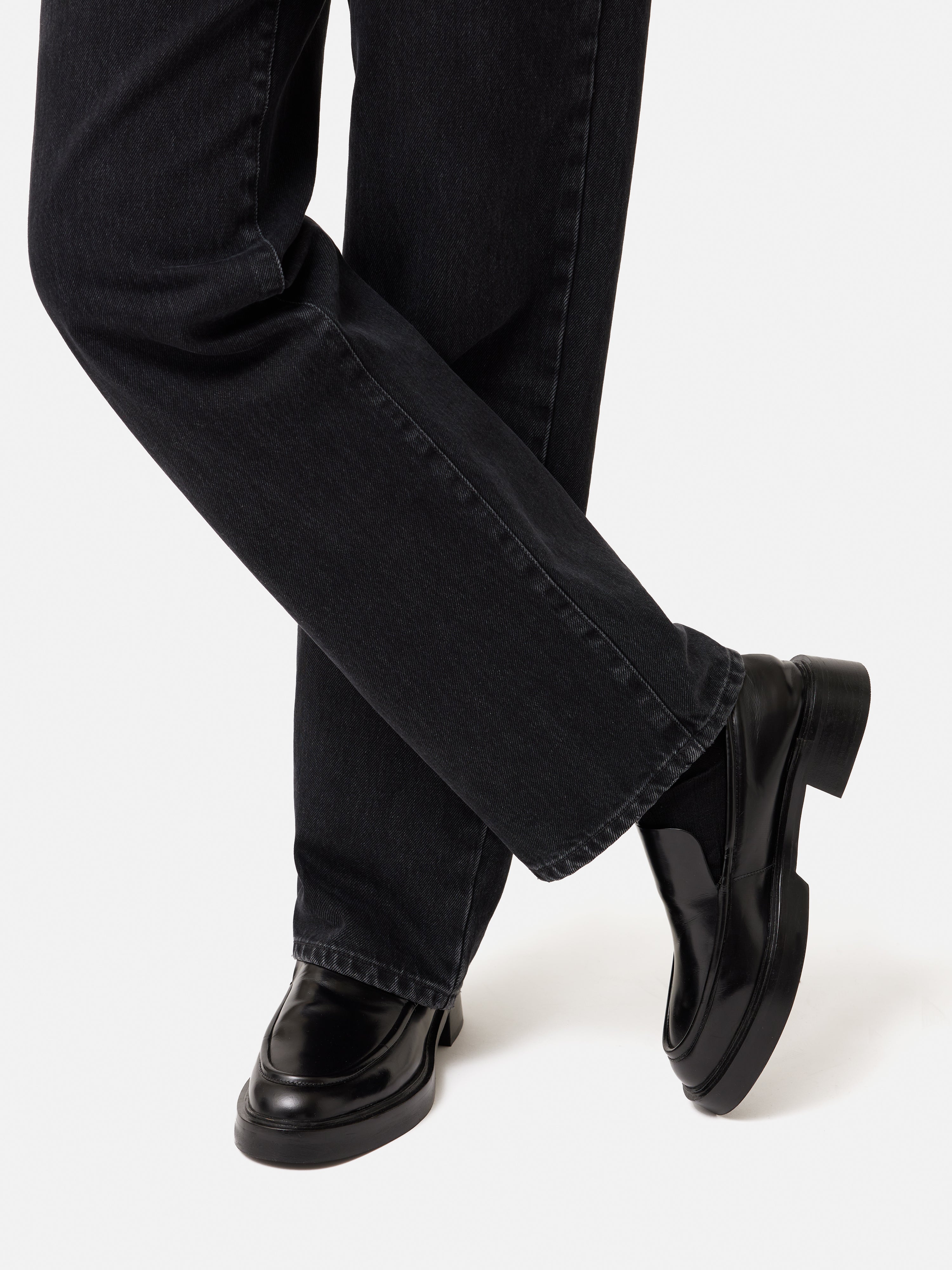 Premium Black Wickham Loafers for Men - Comfortable Slip-On Dress Shoes for Business, Casual & Office Wear