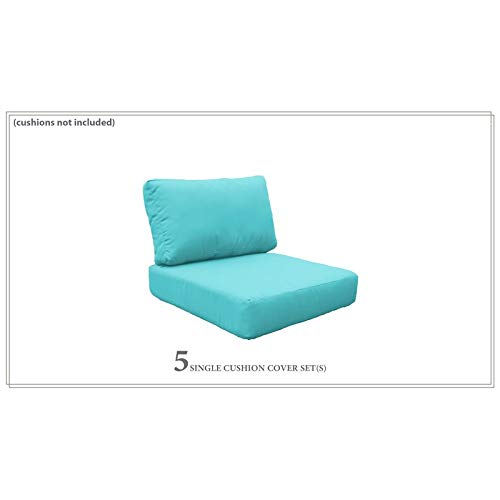 TK Classics Aruba Cover Set for MIAMI-06e Patio Furniture - Replacement Slipcovers (Cushions Not Included) - Perfect for Outdoor Lounge, Poolside & Patio Decor
