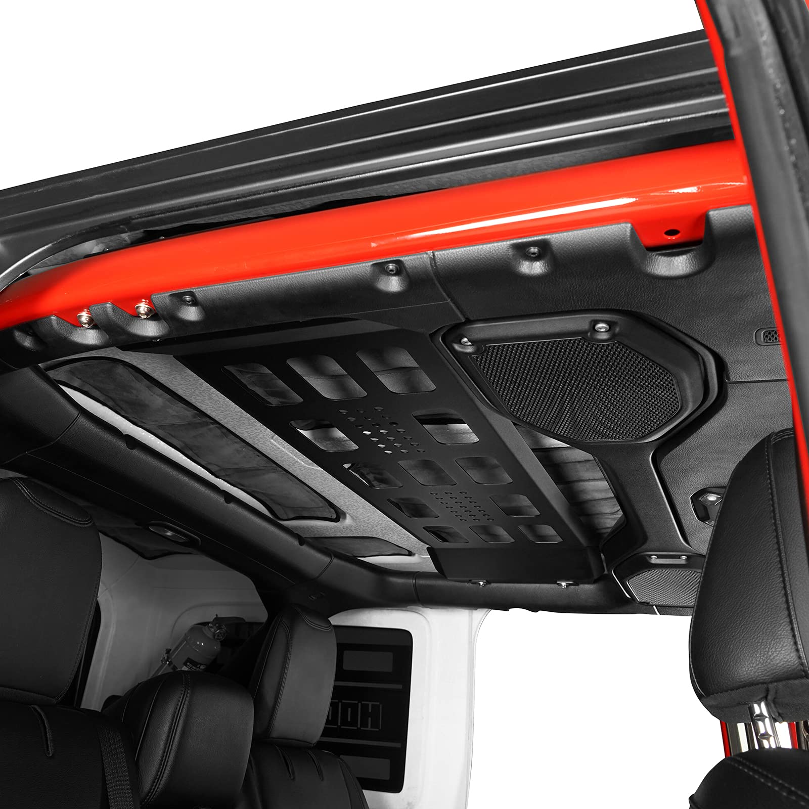 u-Box JLU Rear Overhead MOLLE Panel Storage Bracket for Jeep Wrangler JL 4-Door Unlimited (2018-2025) - Perfect for Off-Road Gear Organization & Adventure Storage