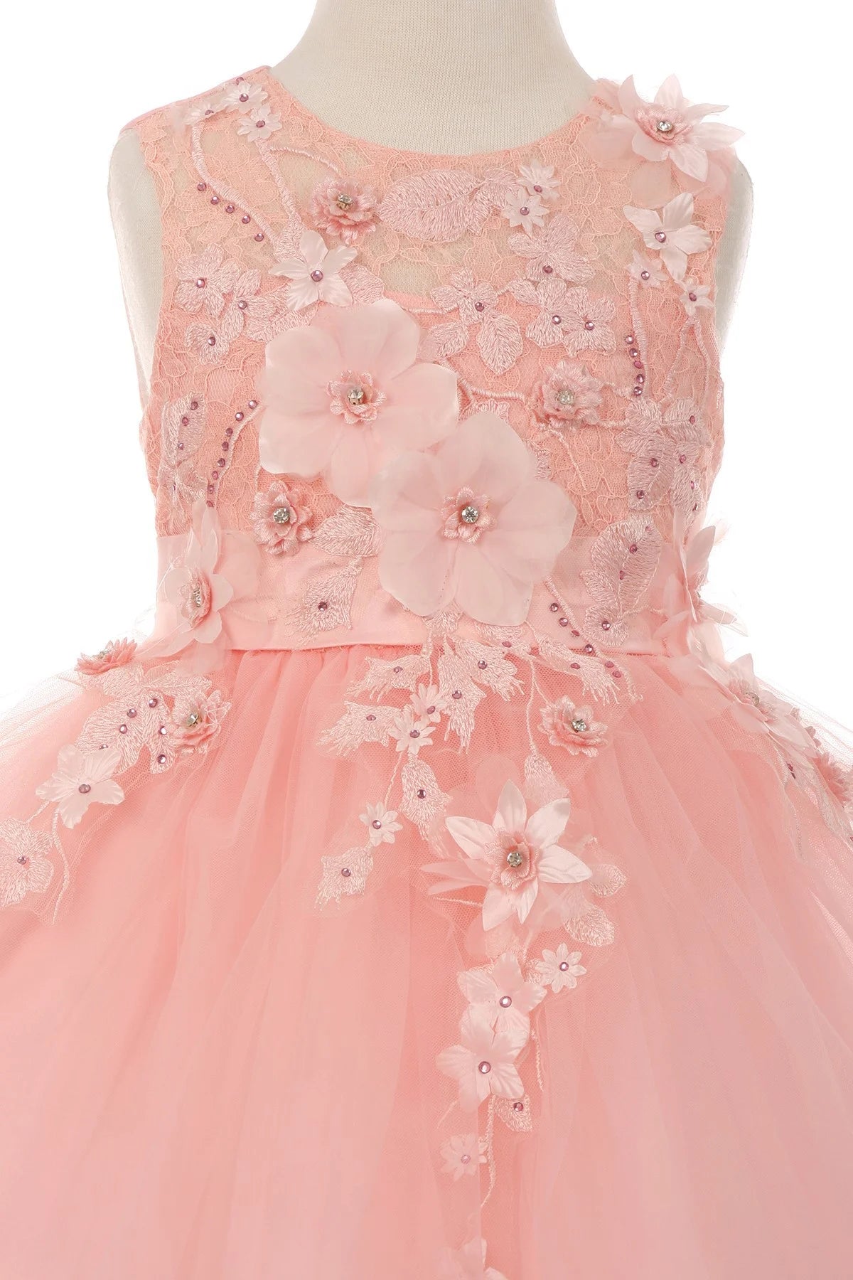 Elegant Party & Flower Girl Dress (9038) - Perfect for Weddings, Birthday Parties & Special Occasions