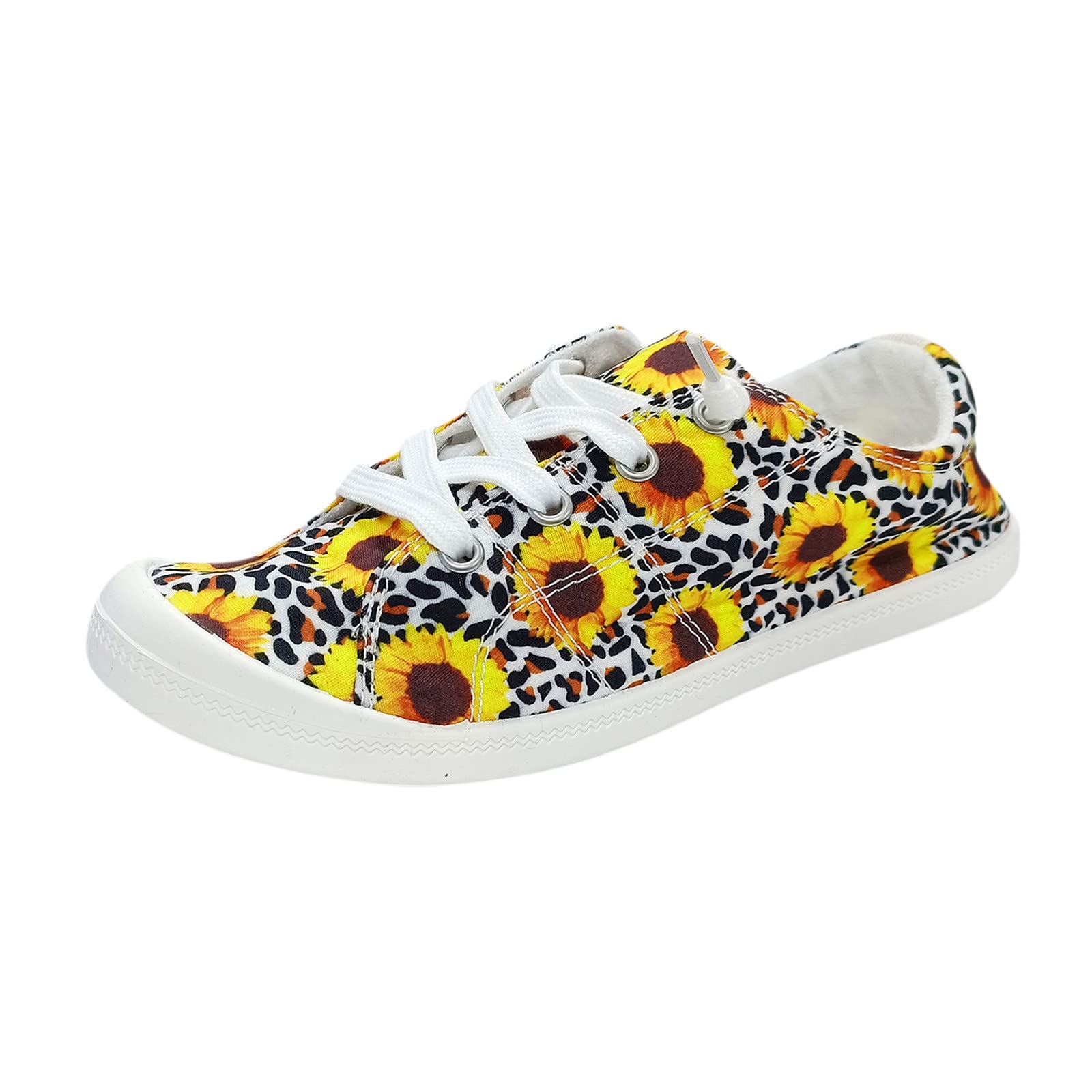 Women's Casual Sneakers Size 10 - Breathable Canvas Loafers with Vulcanized Sole | Comfortable Flat Shoes for Autumn | Perfect for Walking, Work & Everyday Wear