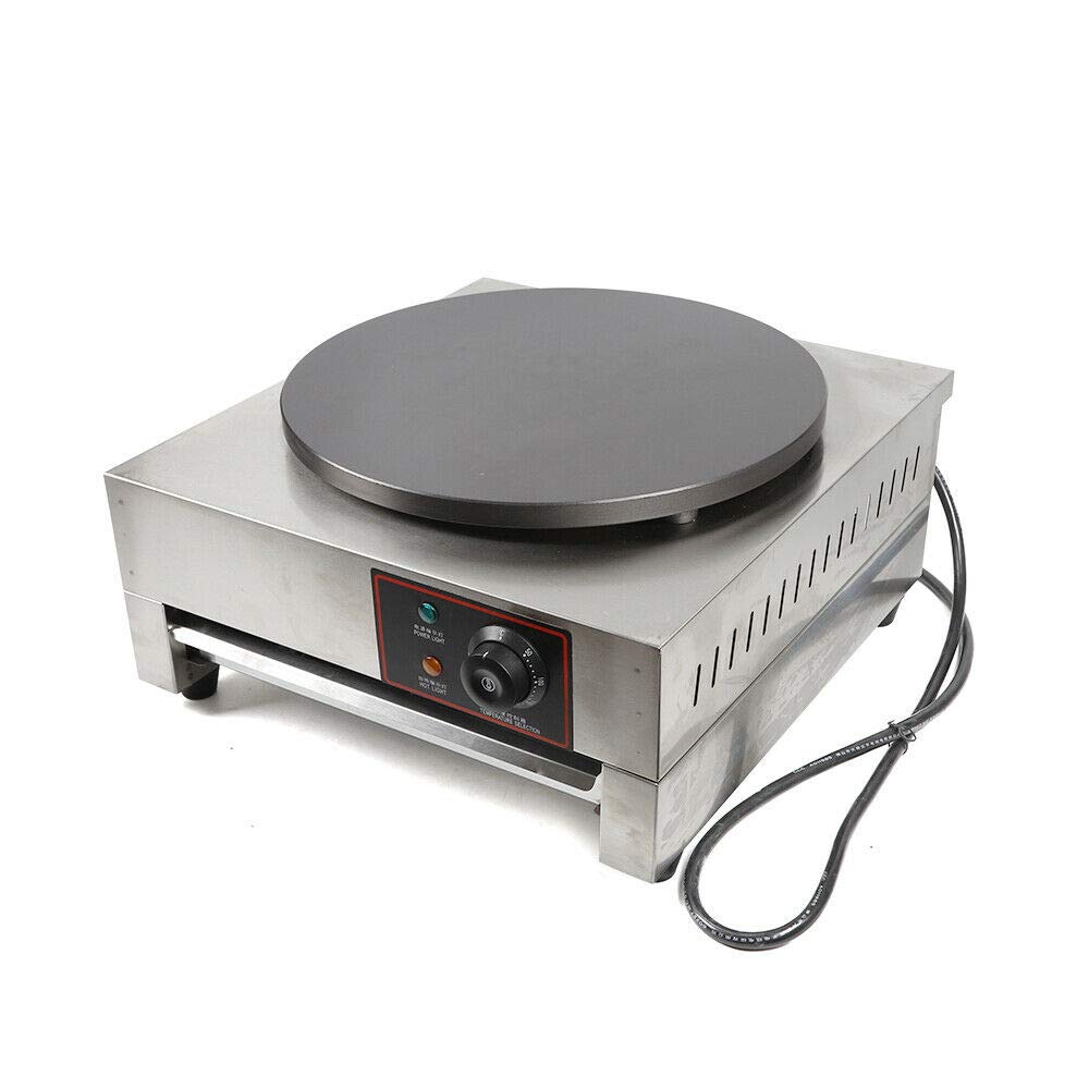 Gdrasuya10 16-Inch Commercial Electric Crepe Maker Machine - 2.8KW Nonstick Pancake Baker for Restaurants & Catering - Perfect for Breakfast Buffets, Food Trucks, and Home Cooking