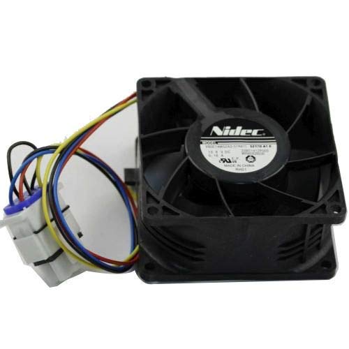GE Nidec WR60X10341 Replacement Refrigerator Fan Motor - DC FF Evaporator Fan Compatible with Bottom Mount Refrigerators - Keep Food Fresh for Home, Office or Restaurant Use