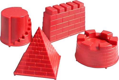 Premium 37-Piece Sand Castle Building Kit with Molds & Tools - Compatible with All Play Sand Brands - Includes Castle, Bricks & Wall Molds - Perfect for Beach, Backyard & Kids Outdoor Play (Sand Not Included)
