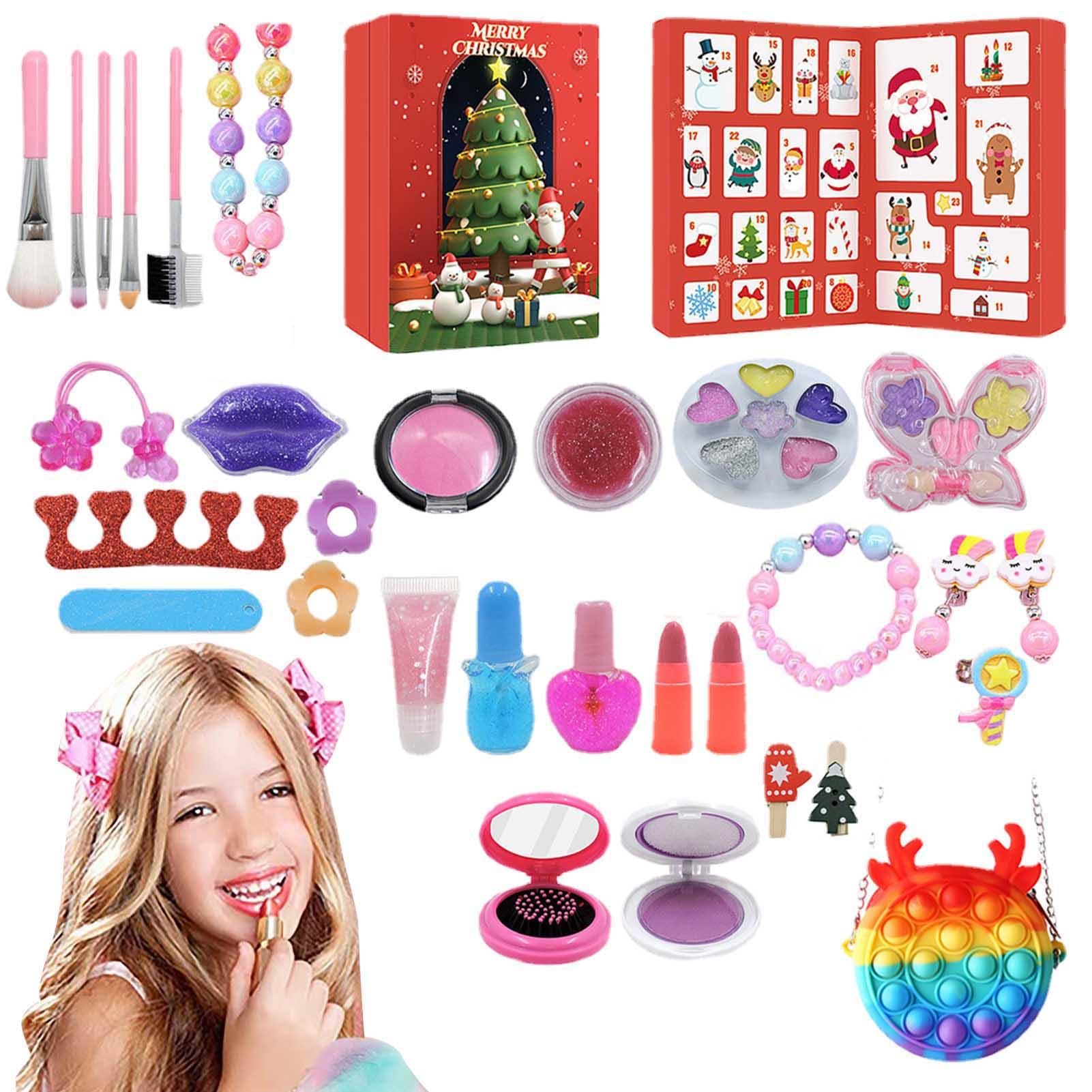 24-Day Christmas Beauty Advent Calendar with Cosmetic Kits - Makeup Gift Set for Teen Girls | Holiday Countdown Calendar for Christmas Gifts & Stocking Stuffers | Perfect for Holiday Parties, Secret Santa & Beauty Lovers