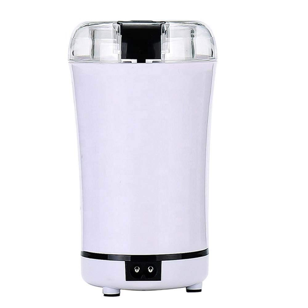 Premium Stainless Steel Coffee Grinder - Electric Burr Mill for Espresso, French Press & Drip Coffee - Multi-Function Household Grinding Machine (110x240mm, White) - Perfect for Home Kitchens & Coffee Shops