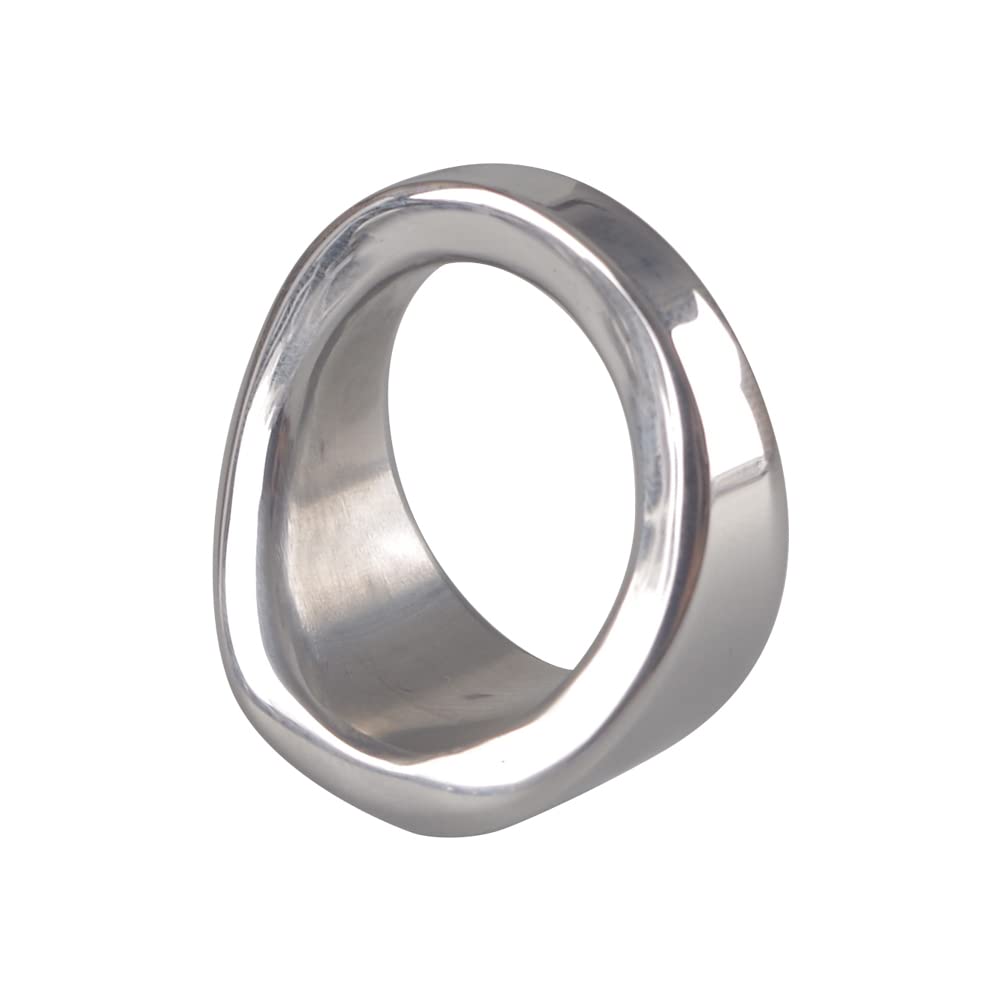 Premium Stainless Steel Cock Ring for Men - Glans Ring Enhances Pleasure & Delays Ejaculation - Medium Size Metal Penis Ring - Perfect for Couples Play & Solo Stimulation
