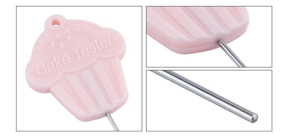 4 Pcs Stainless Steel Cake Tester Needles - Reusable Baking Probe Skewers for Perfect Cake Doneness - Essential Kitchen & Home Baking Tools - Great Stocking Stuffers & Christmas Gifts for Bakers - Ideal for Testing Cakes, Cupcakes, and Breads