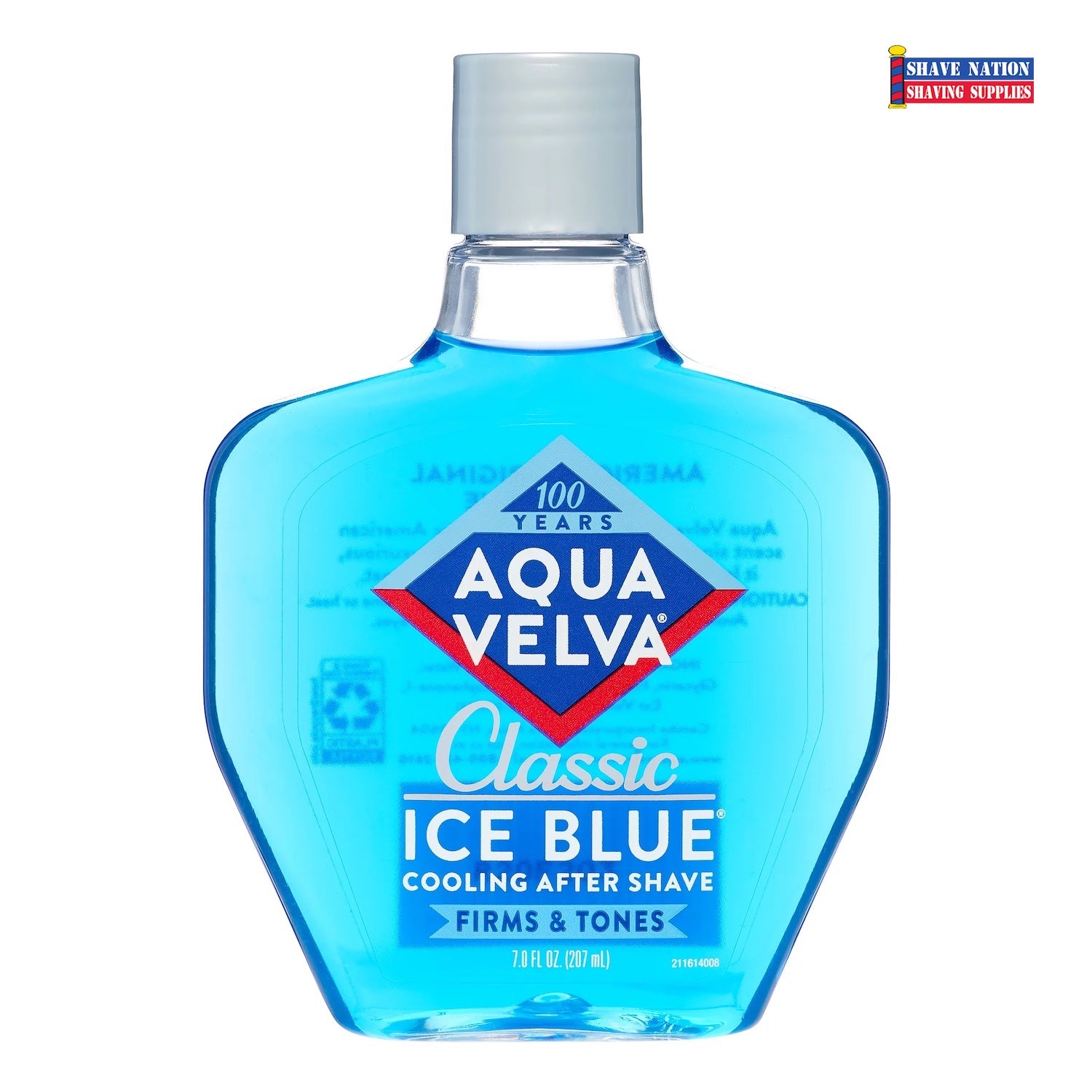 Aqua Velva Classic Ice Blue Cooling After Shave Lotion for Men - Refreshing Post-Shave Balm with Menthol - Perfect for Sensitive Skin & Daily Grooming Routine