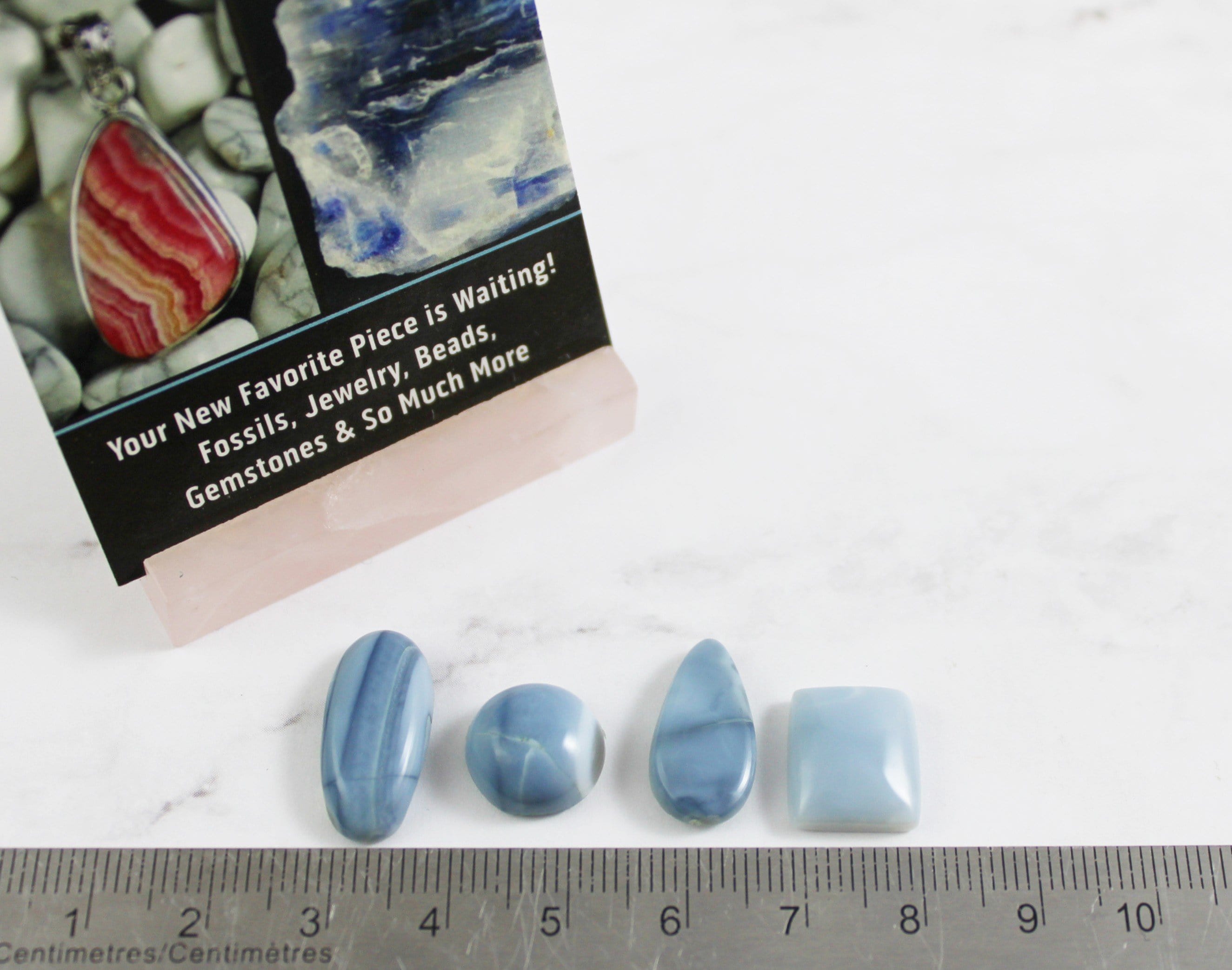Natural Blue Opal Cabochons for Jewelry Making - High Quality Gemstone Beads for Necklaces, Rings & DIY Crafts - Perfect for Healing Crystal Jewelry & Gifts