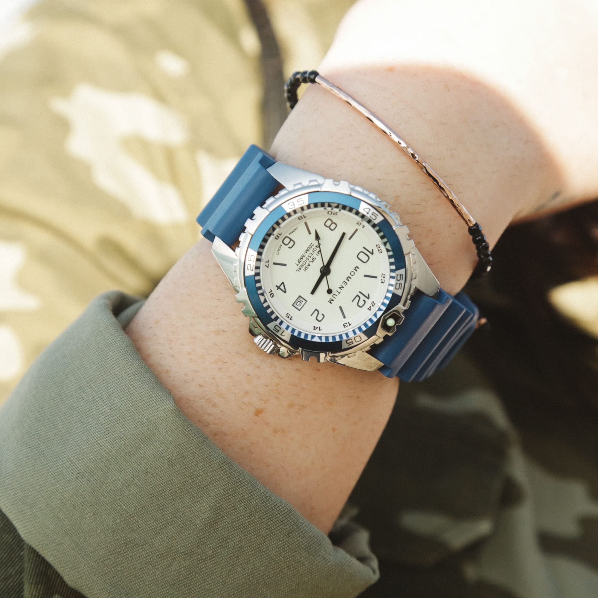 Unisex M1 Splash Watch - 200m Waterproof Dive Watch with Rotating Bezel for Swimming & Diving