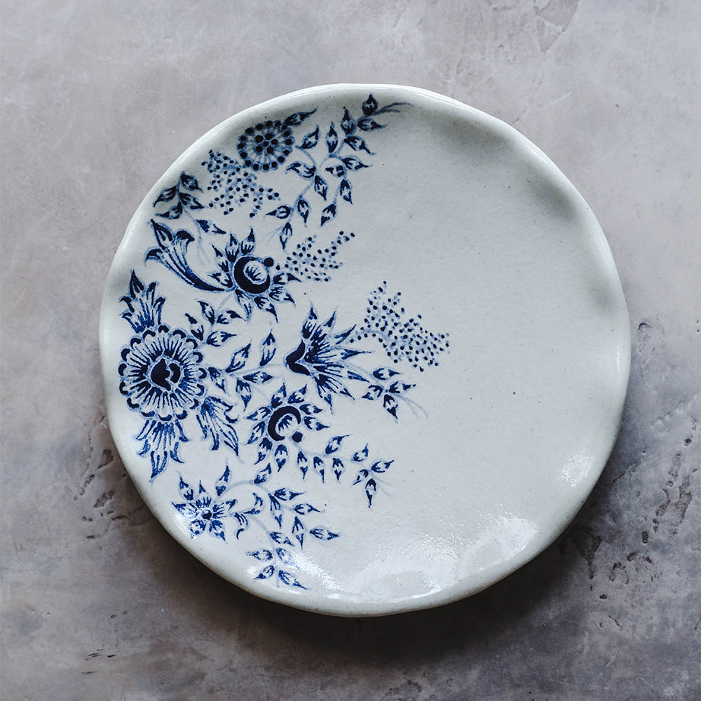 Hand Painted Artisan Plate - Unique Ceramic Dinnerware for Home Decor, Wedding Gifts & Special Occasions | Elegant Handcrafted Decorative Plate for Dining, Wall Display & Collectibles