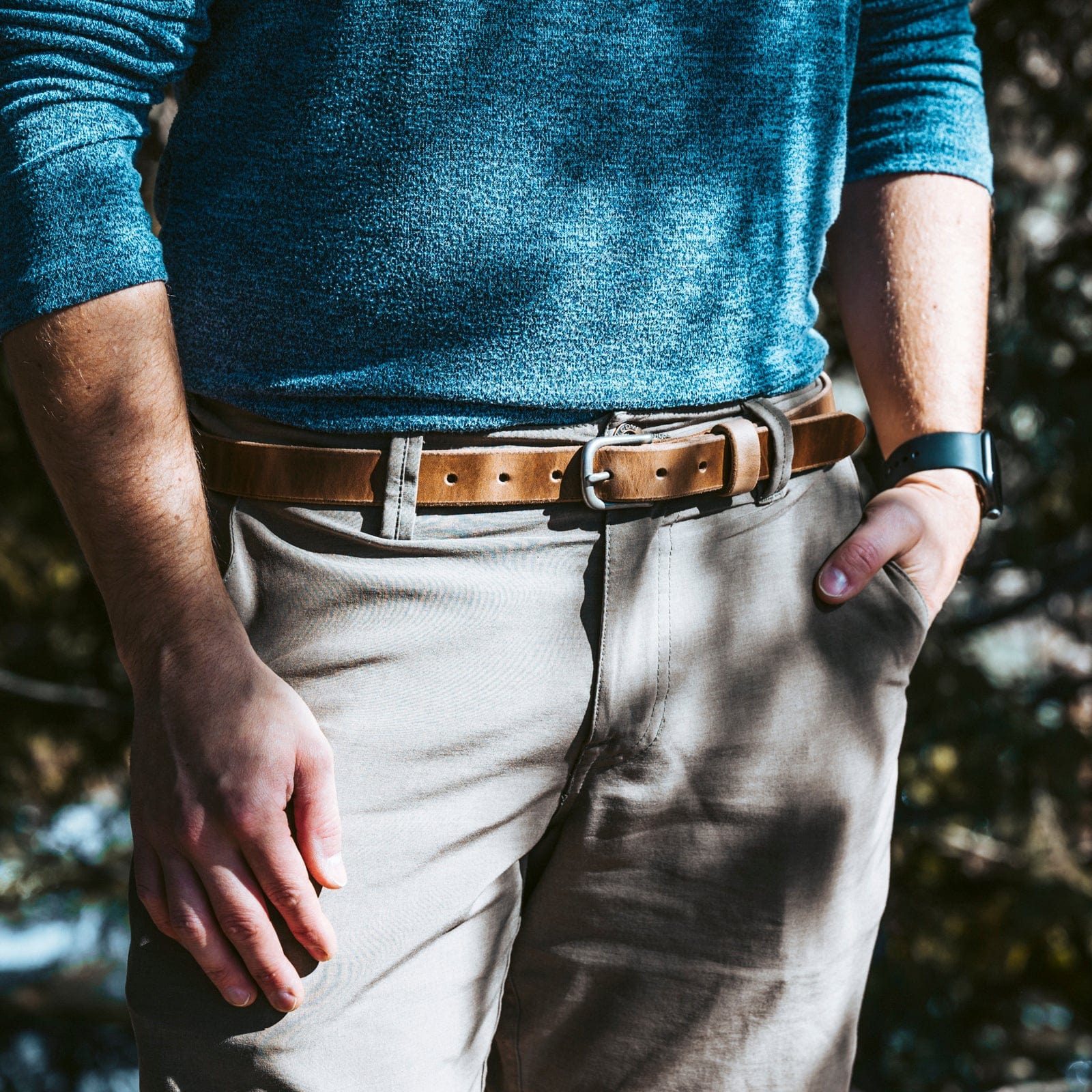 Premium Genuine Leather Belt for Men - Classic & Durable Fashion Accessory - Perfect for Casual, Business & Formal Wear