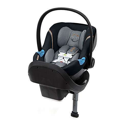 CYBEX Aton M Infant Car Seat with SensorSafe Technology - Real-Time Safety Alerts via Mobile App, Removable Newborn Insert & SafeLock Base with LATCH System, Pepper Black - Perfect for Newborns to 12 Months, Ideal for Safe Car Travel and Daily Commutes
