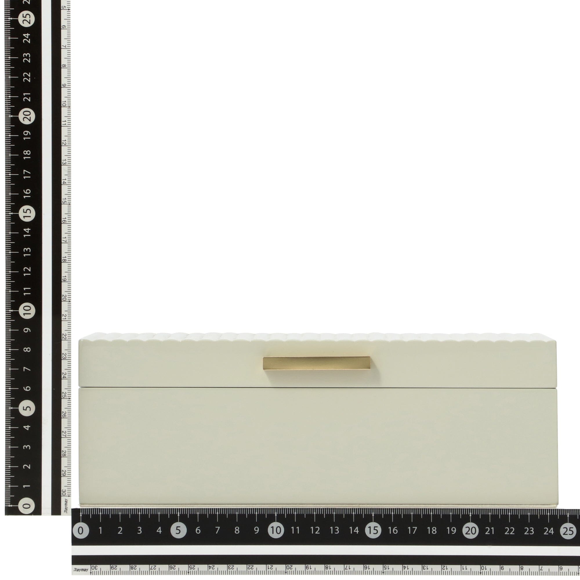 Elegant Large Grey Lacquer Stripe Jewelry Box - Perfect for Organizing Necklaces, Rings & Earrings - Ideal for Bedroom, Dresser & Travel