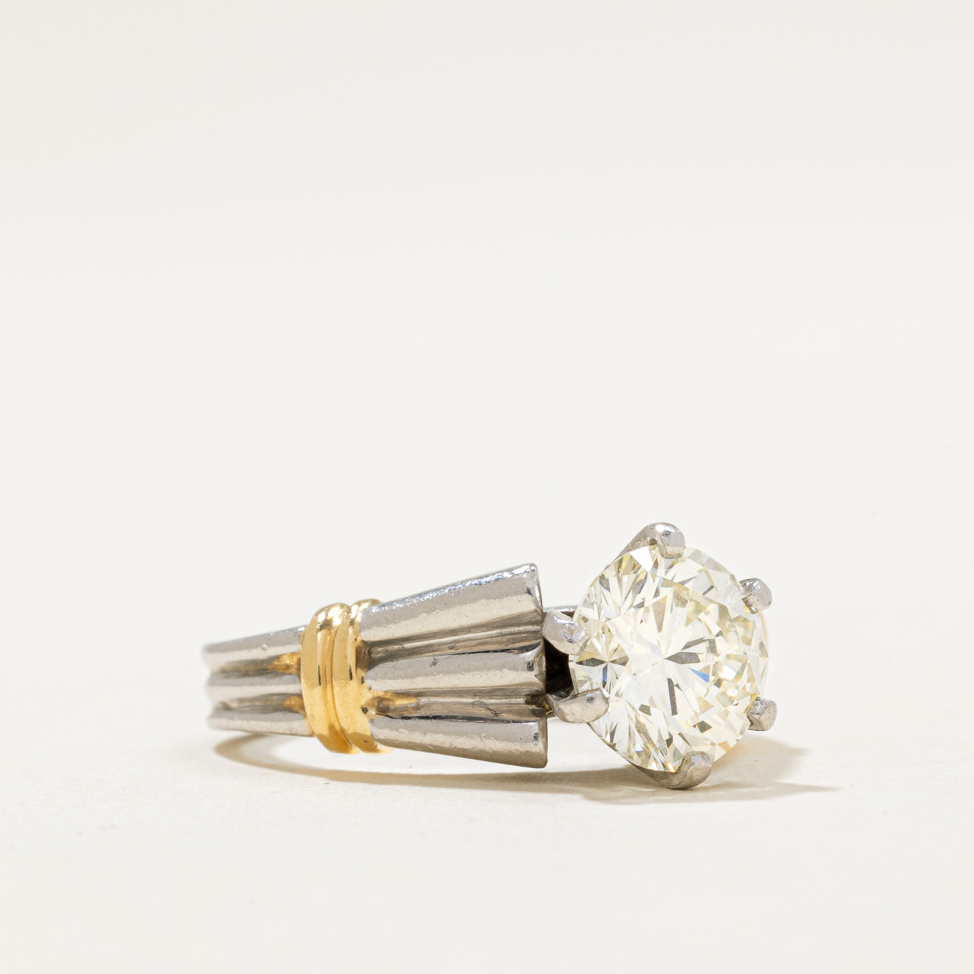 1.55ct Solitaire Diamond Engagement Ring - VVS2 Clarity, J/K Color, Size 4 - Perfect for Proposals, Weddings & Anniversary Gifts