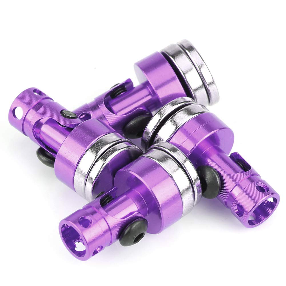 4Pcs Purple RC Magnetic Body Post Mount for SCX10 4WD 1:10 Scale Model Cars - Stealth Design, Durable Vehicle Accessories for Off-Road Crawling & RC Racing Enthusiasts
