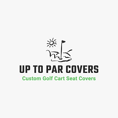 Club Car Pre 2000 Staple-On Golf Cart Seat Cover Set with Matching Rear Facing Cover - 30 Solid Color Options | Custom Handmade Golf Cart Seat Covers by Up To Par Covers | Perfect for Golf Course Rides, Neighborhood Cruising & Outdoor Events