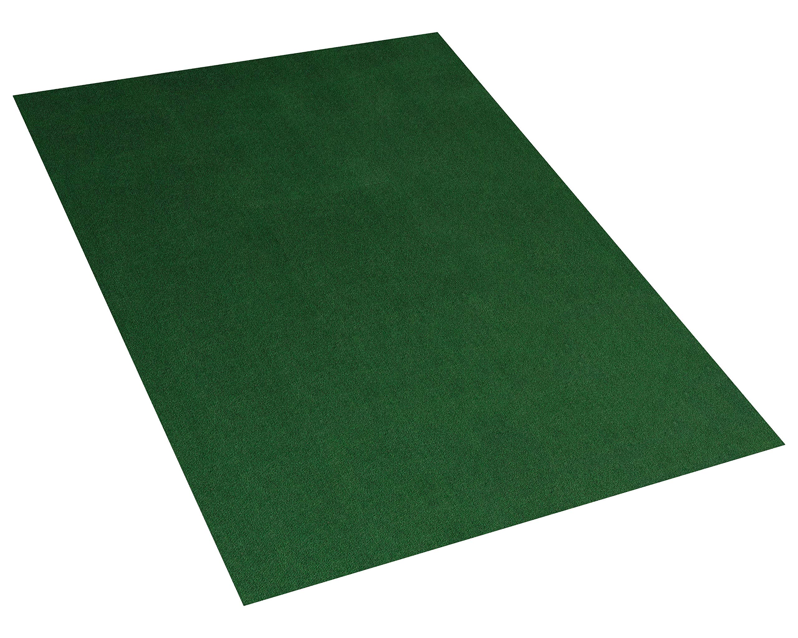 Eco-Friendly Indoor Outdoor Rug 4x6 Feet - Recycled PET Fiber Area Rug, Non-Slip & Durable - Perfect for Living Room, Bedroom, Patio, Deck, Picnic & Camping - Heather Green