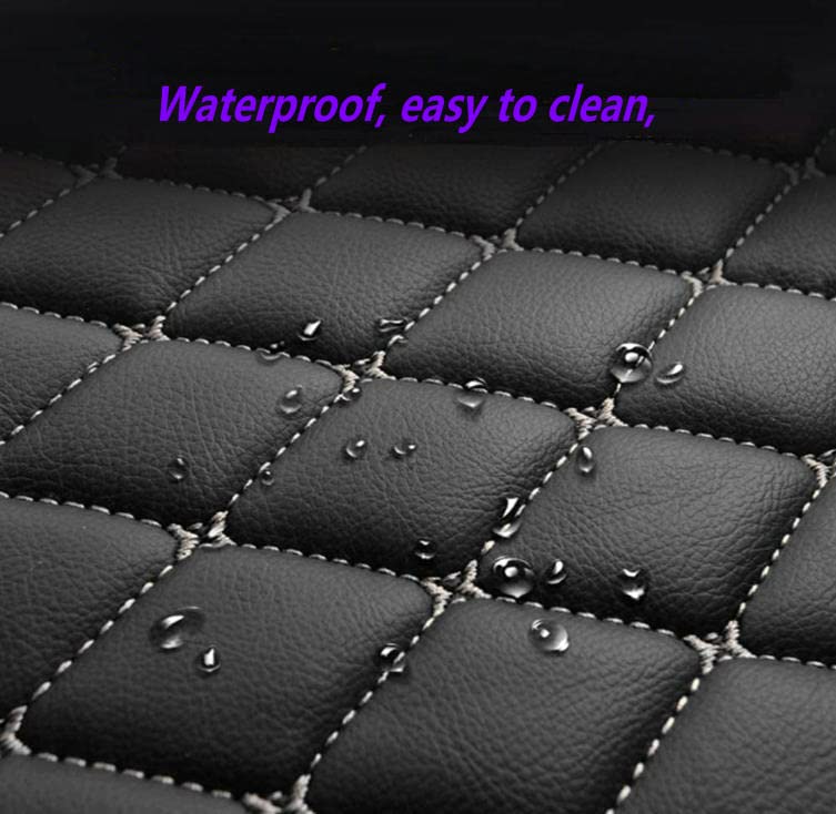 Custom Car Floor Mats - Universal Fit for 95% Sedan, SUV & Coupe Vehicles | All-Weather Full Coverage Non-Slip Leather Floor Liners | Car Interior Protection Accessories | Perfect for Daily Commute, Road Trips & Winter Driving (Pink)