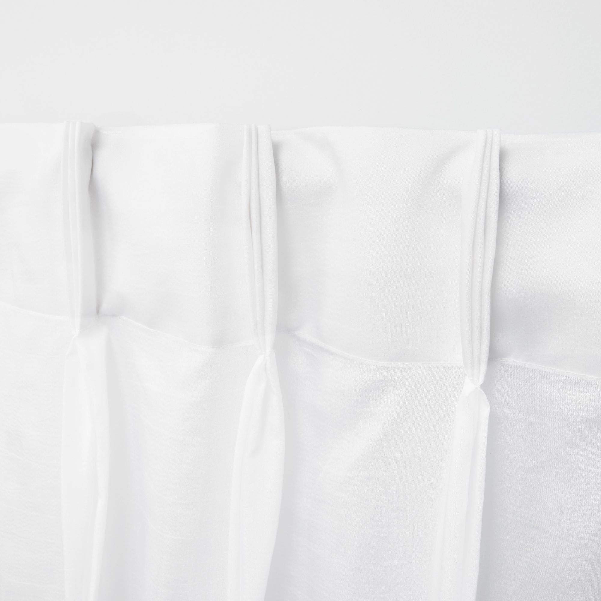 Premium Wilshire Pinch Pleat Curtain Panels - 54x108 Inches, Winter White (Set of 2) - Elegant Home Decor for Living Room & Bedroom