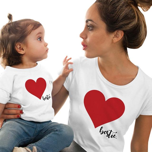 Ma And Me Matching T-Shirts for Mother and Daughter - Comfortable Cotton Family Outfits for Casual Wear, Holidays, and Photo Shoots