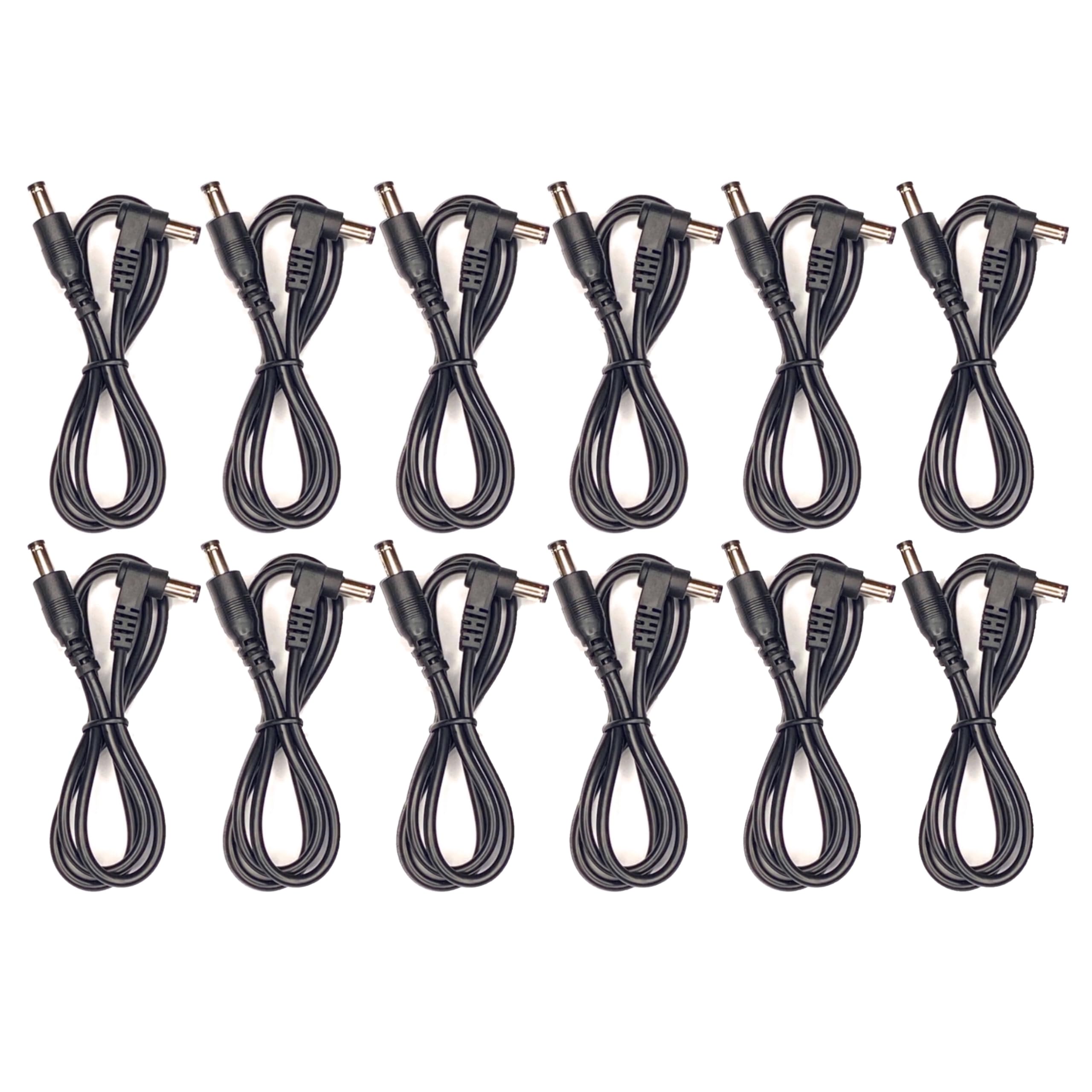 12-Pack Guitar Effects Pedal Power Cables for Voodoo Labs Power Supply - Perfect for Pedalboard Setup & Live Performances