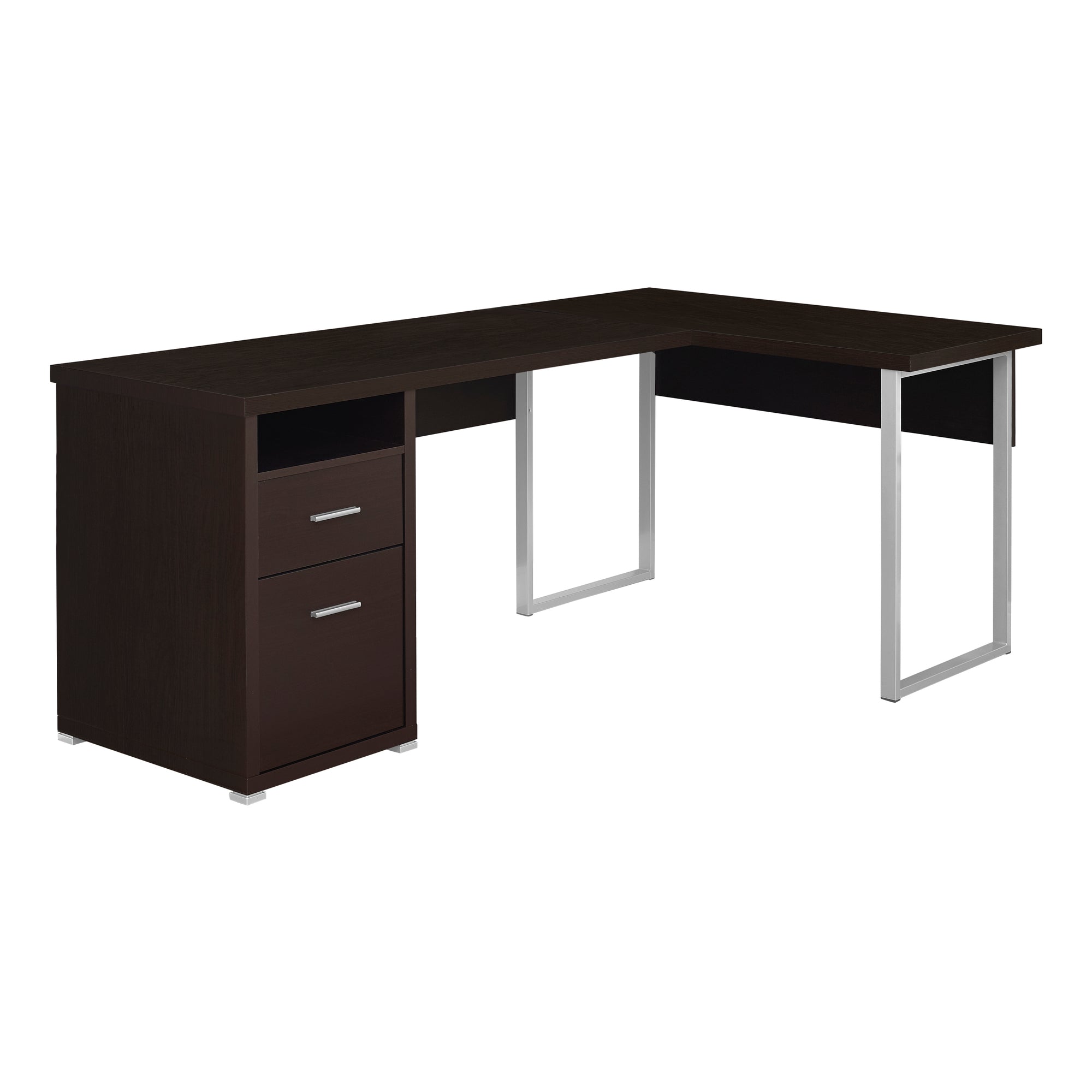 80L Office Series Espresso Left or Right Facing Sectional Sofa - Perfect for Home Office, Living Room & Small Spaces