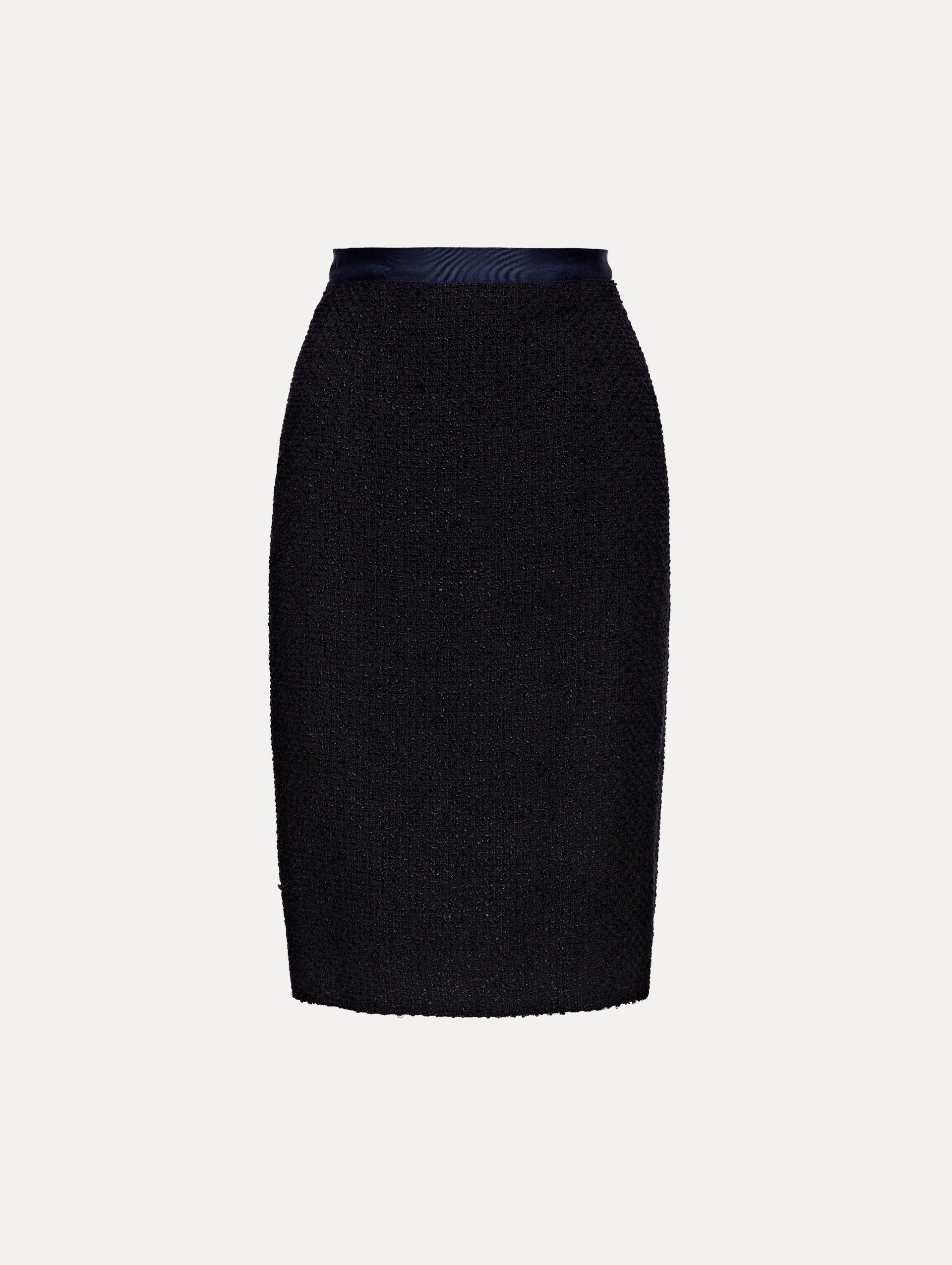 Elegant Boucle Tweed Pencil Skirt for Women - High Waist Office Work Skirt - Perfect for Business, Cocktail Parties & Formal Events
