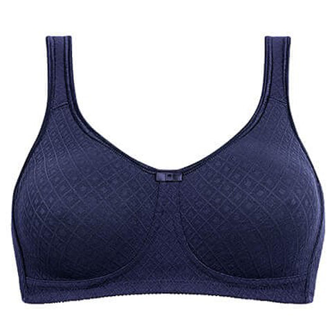 Amoena Mira Mastectomy Bra - Dark Blue Post-Surgery Bra for Women - Comfortable & Supportive for Everyday Wear & Recovery