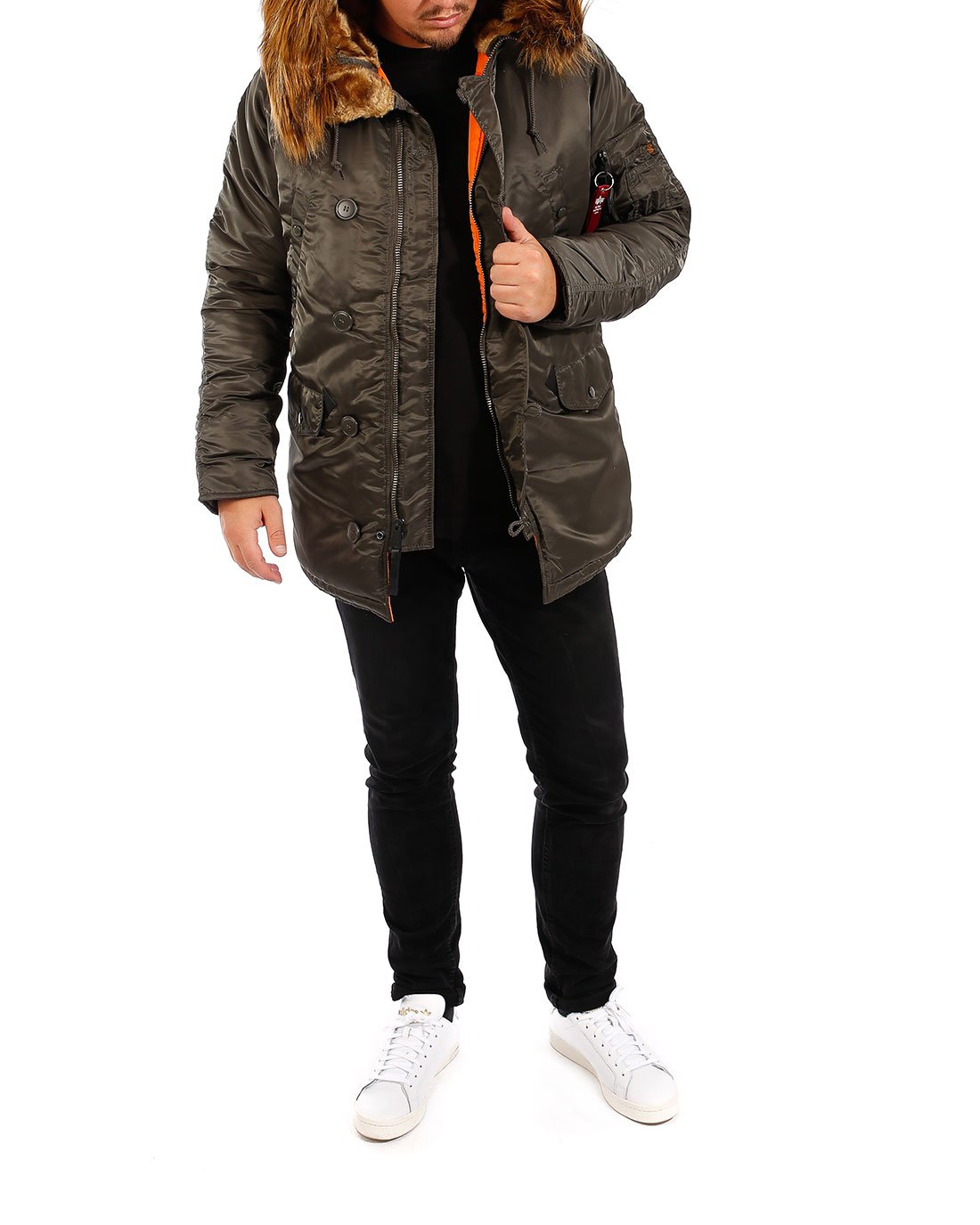 ALPHA INDUSTRIES Men's MA-1 Bomber Jacket - Lightweight Flight Jacket for Men, Military Style Outerwear - Perfect for Casual Wear, Street Fashion & Outdoor Adventures