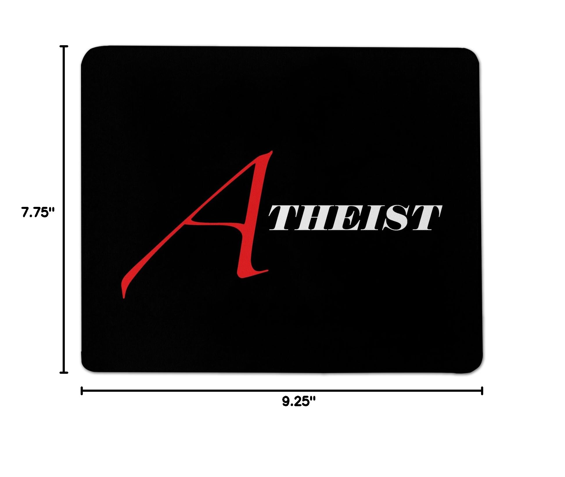 Scarlet A for Atheist Mouse Pad - Non-Slip Rubber Base, Perfect for Office, Gaming & Home Computer Use