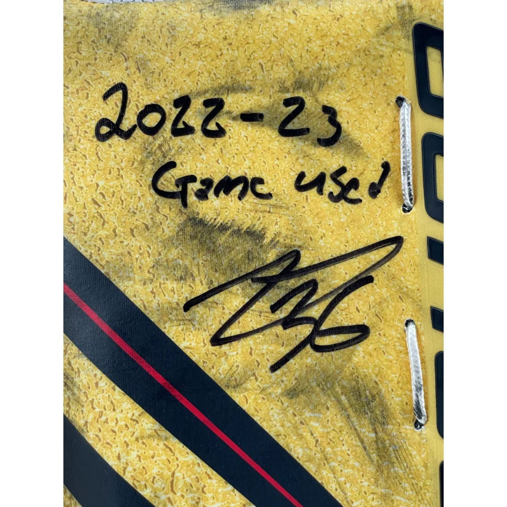 Logan Thompson Autographed Game Used Hockey Glove - Vegas Golden Knights 2022-23 Season Worn with COA IGM - Perfect for Collectors, Fans & Memorabilia Displays