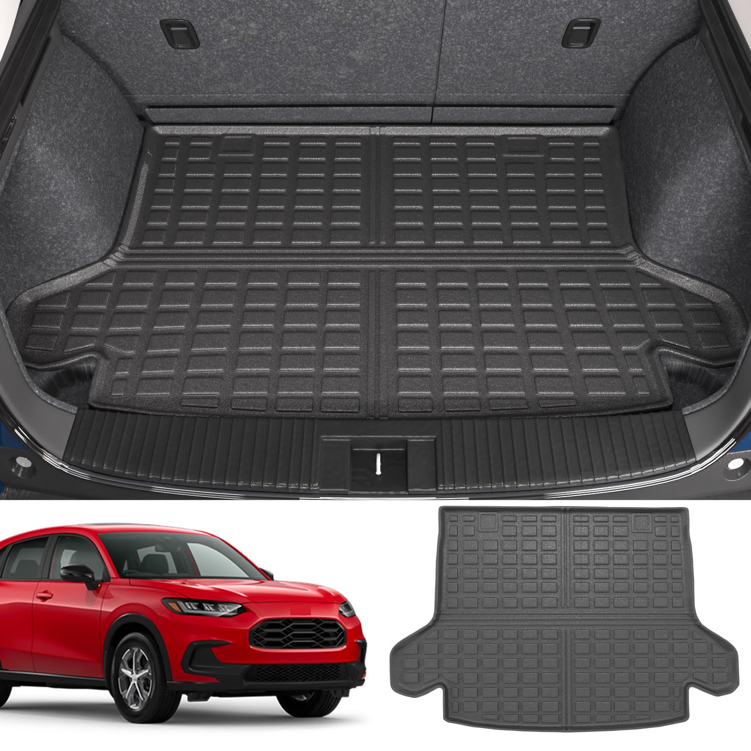 TPE Cargo Liner for 2023-2025 Honda HRV | Waterproof Trunk Mat Protector | Custom Fit Car Accessories for Pet, Grocery & Travel | Durable Rear Cargo Mat Replacement