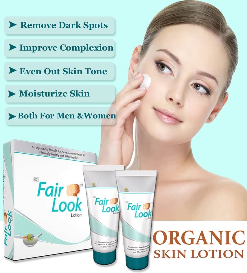 Fair Look Fairness Lotion - Skin Brightening & Even Tone Moisturizer for Glowing Complexion | Daily Use for Face & Body | Perfect for Dry & Dull Skin Care Routine