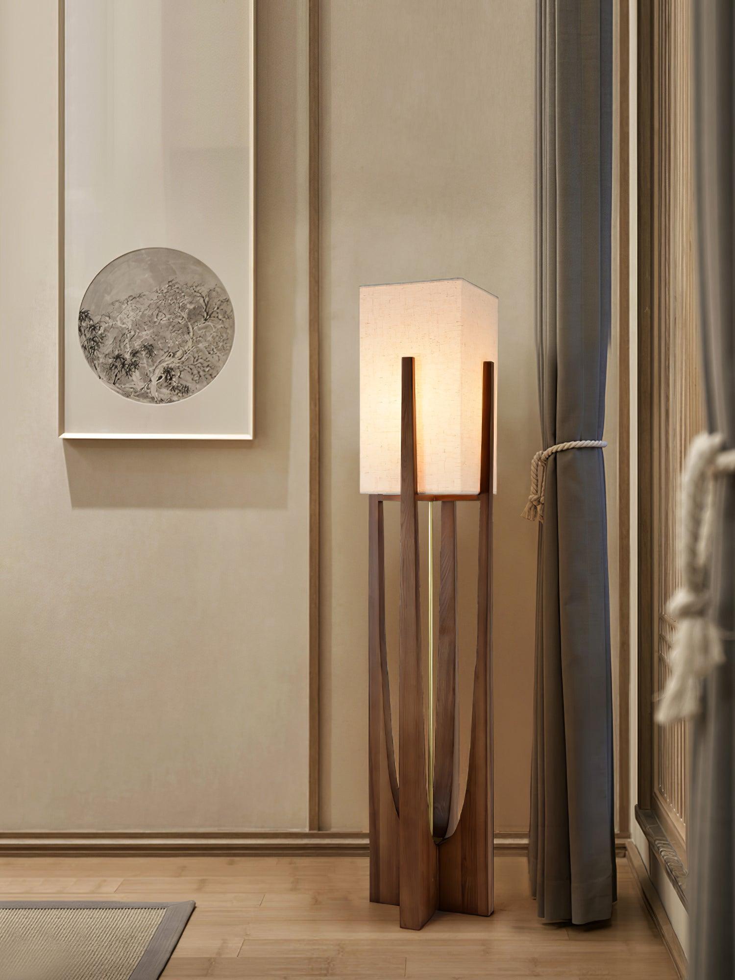 Modern Fairbanks Floor Lamp with Adjustable Height - Stylish LED Standing Light for Living Room, Bedroom, or Office - Perfect for Reading, Working & Home Decor