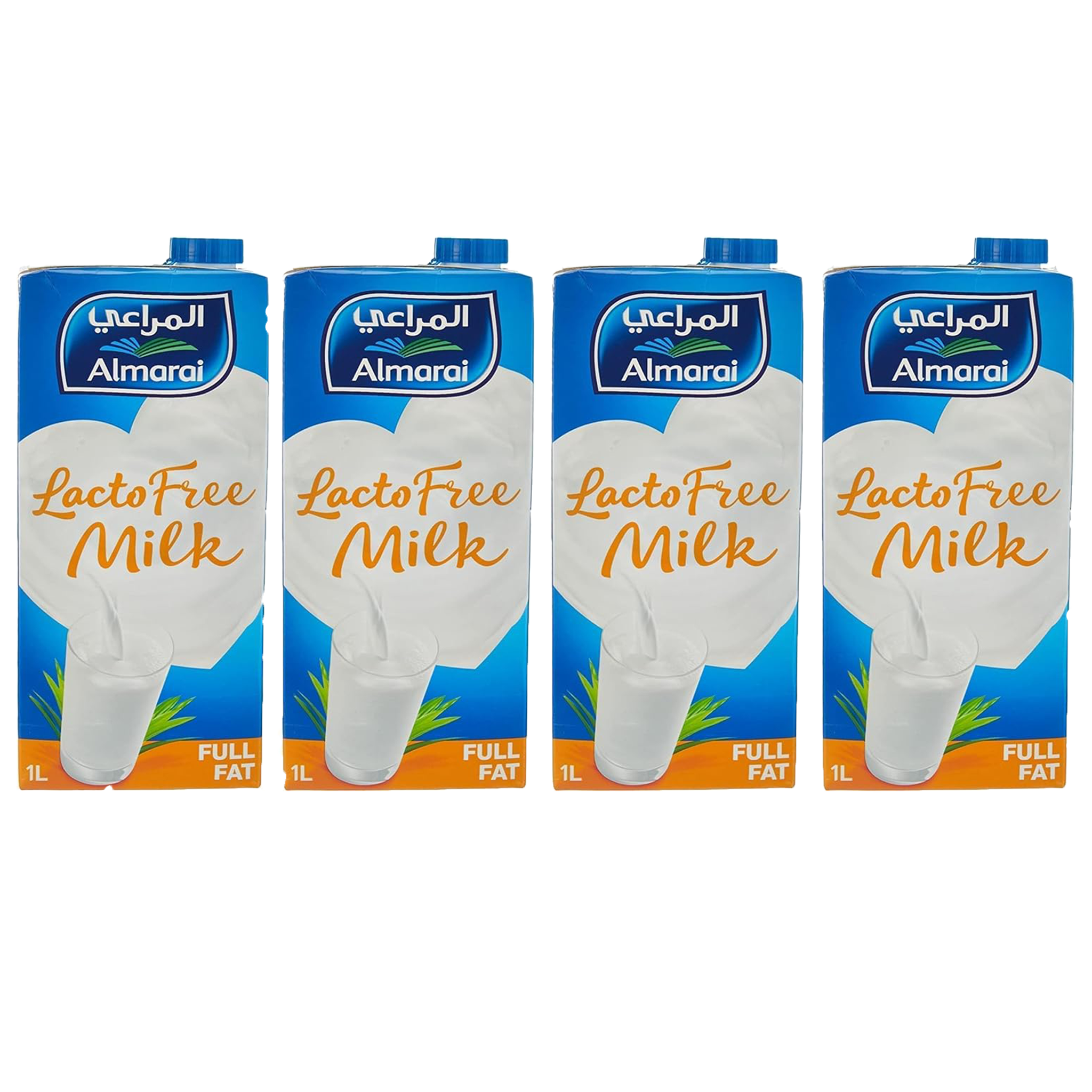 Al Marai Lactose Free Milk 1L - Premium UHT Long Life Milk for Lactose Intolerance - Perfect for Coffee, Cereal & Baking (Pack of 6)
